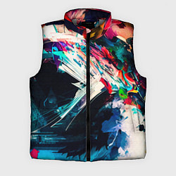 Мужской жилет Разноцветные мазки краски