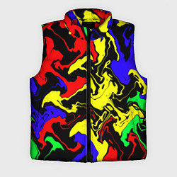 Мужской жилет Разводы цветных красок
