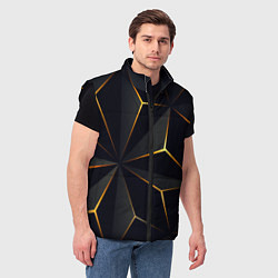 Мужской жилет Hexagon Line Smart, цвет: 3D-черный — фото 2