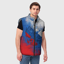 Мужской жилет Триколор градиент, цвет: 3D-светло-серый — фото 2