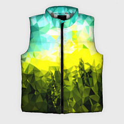 Мужской жилет Green abstract colors