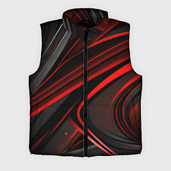 Мужской жилет Black and red abstract