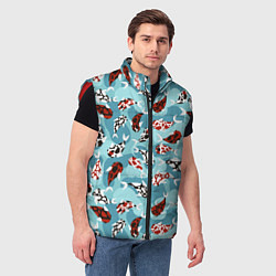 Мужской жилет Карпы кои - паттерн, цвет: 3D-красный — фото 2