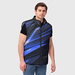 Мужской жилет Абстракия плит, цвет: 3D-светло-серый — фото 2