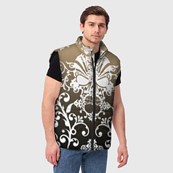 Мужской жилет Череп с узорами, цвет: 3D-черный — фото 2
