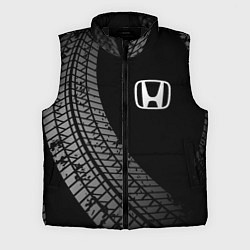Мужской жилет Honda tire tracks, цвет: 3D-черный