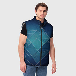 Мужской жилет Геометрическая бесконечность, цвет: 3D-светло-серый — фото 2