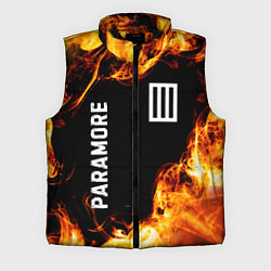 Мужской жилет Paramore и пылающий огонь, цвет: 3D-черный