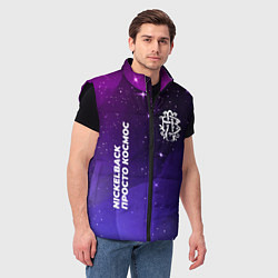 Мужской жилет Nickelback просто космос, цвет: 3D-черный — фото 2