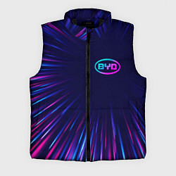 Мужской жилет BYD neon speed lines, цвет: 3D-черный