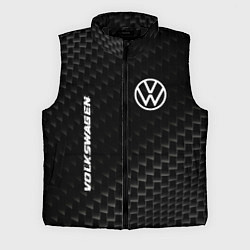 Мужской жилет Volkswagen карбоновый фон, цвет: 3D-черный