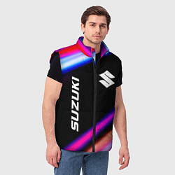 Мужской жилет Suzuki speed lights, цвет: 3D-черный — фото 2