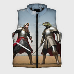 Мужской жилет Древний Рус против Ящера, цвет: 3D-черный