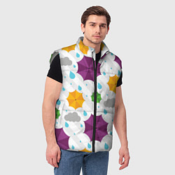 Мужской жилет Дождик, цвет: 3D-светло-серый — фото 2