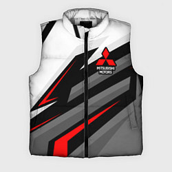Мужской жилет Mitsubishi motors - красная линия, цвет: 3D-светло-серый