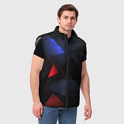 Мужской жилет Black green blue red, цвет: 3D-светло-серый — фото 2