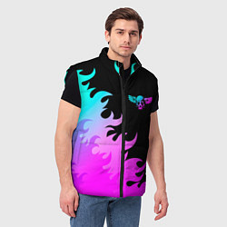 Мужской жилет Nazareth неоновый огонь, цвет: 3D-черный — фото 2