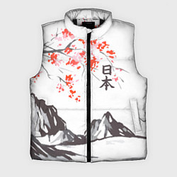 Мужской жилет Цветущая сакура и солнце - Япония