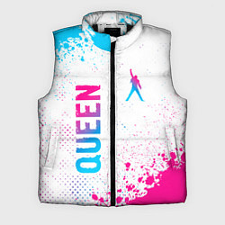 Мужской жилет Queen neon gradient style: надпись, символ