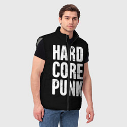 Мужской жилет Hardcore punk, цвет: 3D-светло-серый — фото 2