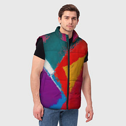 Мужской жилет Стеклянное мозаичное, цвет: 3D-черный — фото 2