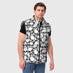 Мужской жилет Черепа - смерть, цвет: 3D-светло-серый — фото 2