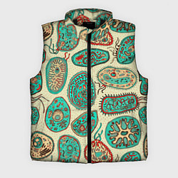 Мужской жилет Бактерии, цвет: 3D-черный