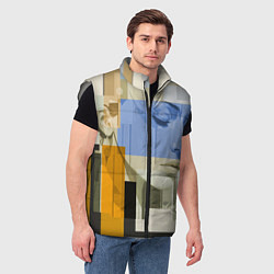 Мужской жилет Незнакомка в квадрате, цвет: 3D-светло-серый — фото 2