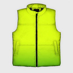 Мужской жилет Сочный лимон градиент, цвет: 3D-черный
