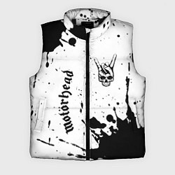 Мужской жилет Motorhead и рок символ на светлом фоне, цвет: 3D-черный