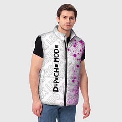 Мужской жилет Depeche Mode rock legends: по-вертикали, цвет: 3D-черный — фото 2