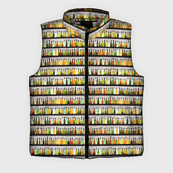 Мужской жилет Бутылки с разным алкоголем, цвет: 3D-светло-серый