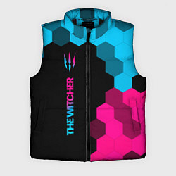 Мужской жилет The Witcher - neon gradient: по-вертикали, цвет: 3D-черный