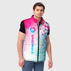 Мужской жилет Yamaha neon gradient style: по-вертикали, цвет: 3D-черный — фото 2