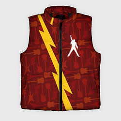 Мужской жилет Queen гитары и молния, цвет: 3D-черный