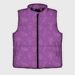 Мужской жилет Violet dinosaurs, цвет: 3D-черный
