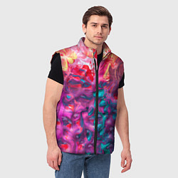 Мужской жилет Феерия жидких красок, цвет: 3D-черный — фото 2