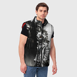Мужской жилет Кибернетический кицунэ, цвет: 3D-красный — фото 2