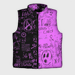 Мужской жилет Dead inside purple black