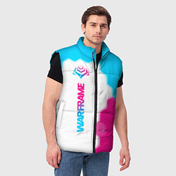 Мужской жилет Warframe neon gradient style: по-вертикали, цвет: 3D-черный — фото 2