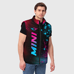 Мужской жилет Mini - neon gradient: по-вертикали, цвет: 3D-черный — фото 2