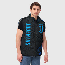 Мужской жилет Juventus logo, цвет: 3D-светло-серый — фото 2