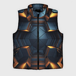 Мужской жилет Объемные полигоны, цвет: 3D-светло-серый