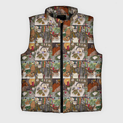 Мужской жилет Милые иллюстрации коллаж