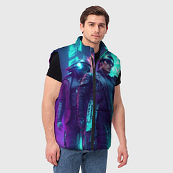 Мужской жилет Киберлюди, цвет: 3D-черный — фото 2