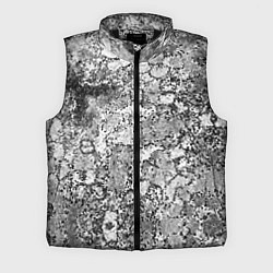 Мужской жилет Черно-белый мозаичный узор