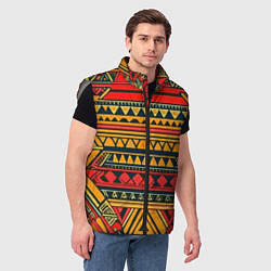 Мужской жилет Этнический африканский узор, цвет: 3D-светло-серый — фото 2