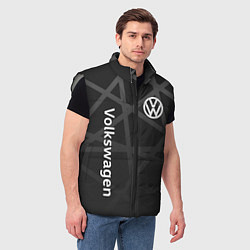 Мужской жилет Volkswagen - classic black, цвет: 3D-светло-серый — фото 2