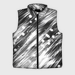 Мужской жилет Черно-белые штрихи, цвет: 3D-черный