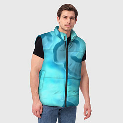 Мужской жилет Мятые облака, цвет: 3D-черный — фото 2
